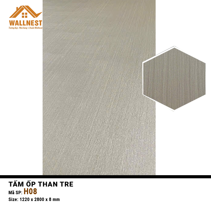 Tấm than tre Wallnest H08