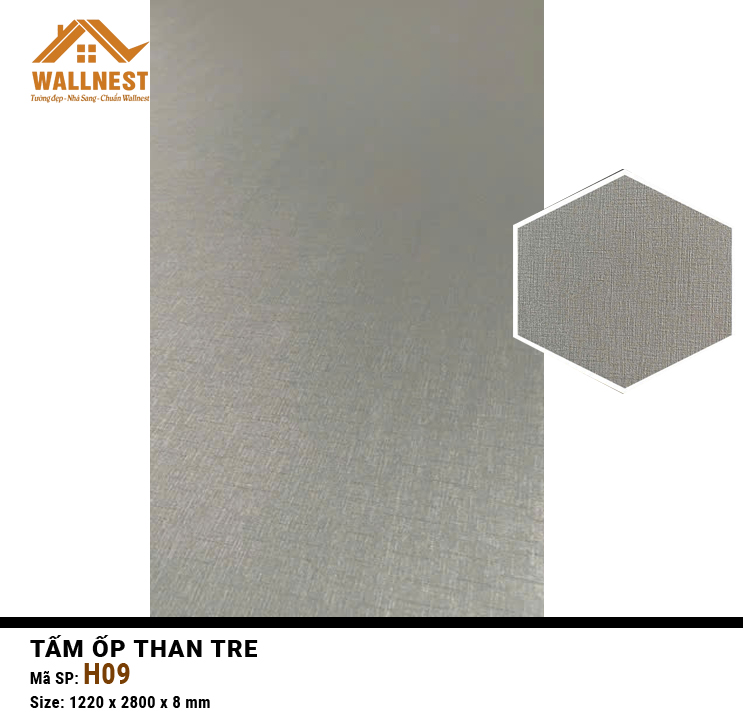 Tấm than tre Wallnest H09