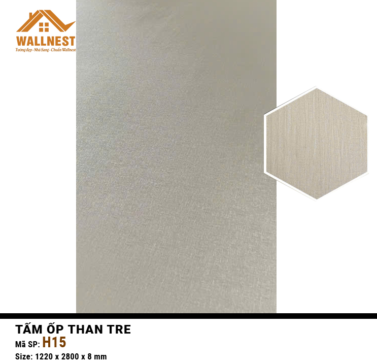 Tấm than tre Wallnest H15