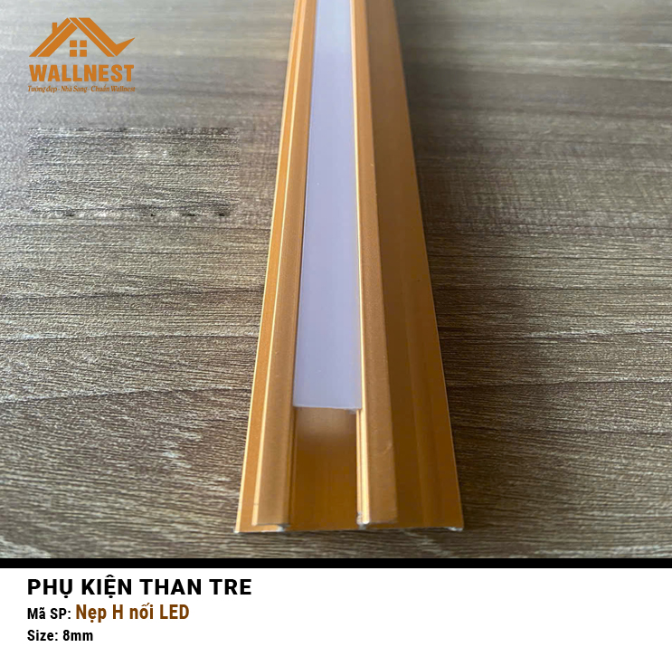 Nẹp H nối Led_8mm